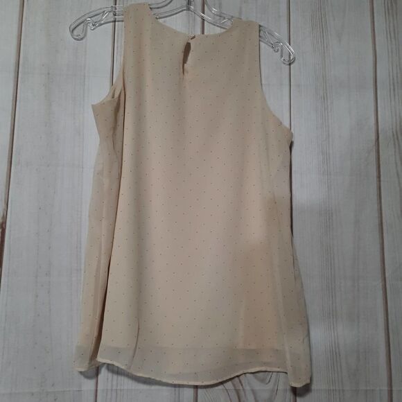 Loft Blouse Ladies Small Sleeveless Polka-dot - Picture 2 of 6